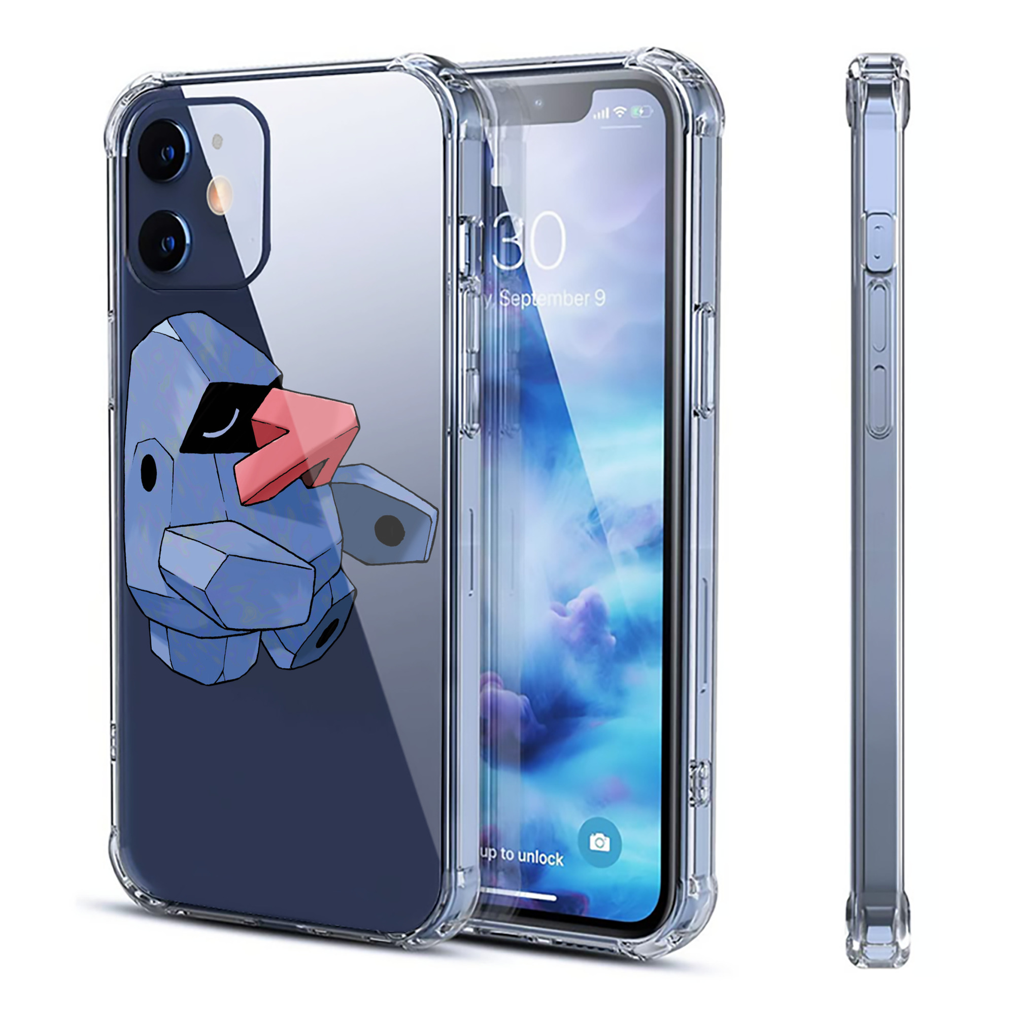 （画像用） ポケットモンスター Pokémon 【iPhone 12シリーズ対応】透明スマホケース（クリアソフトケース）